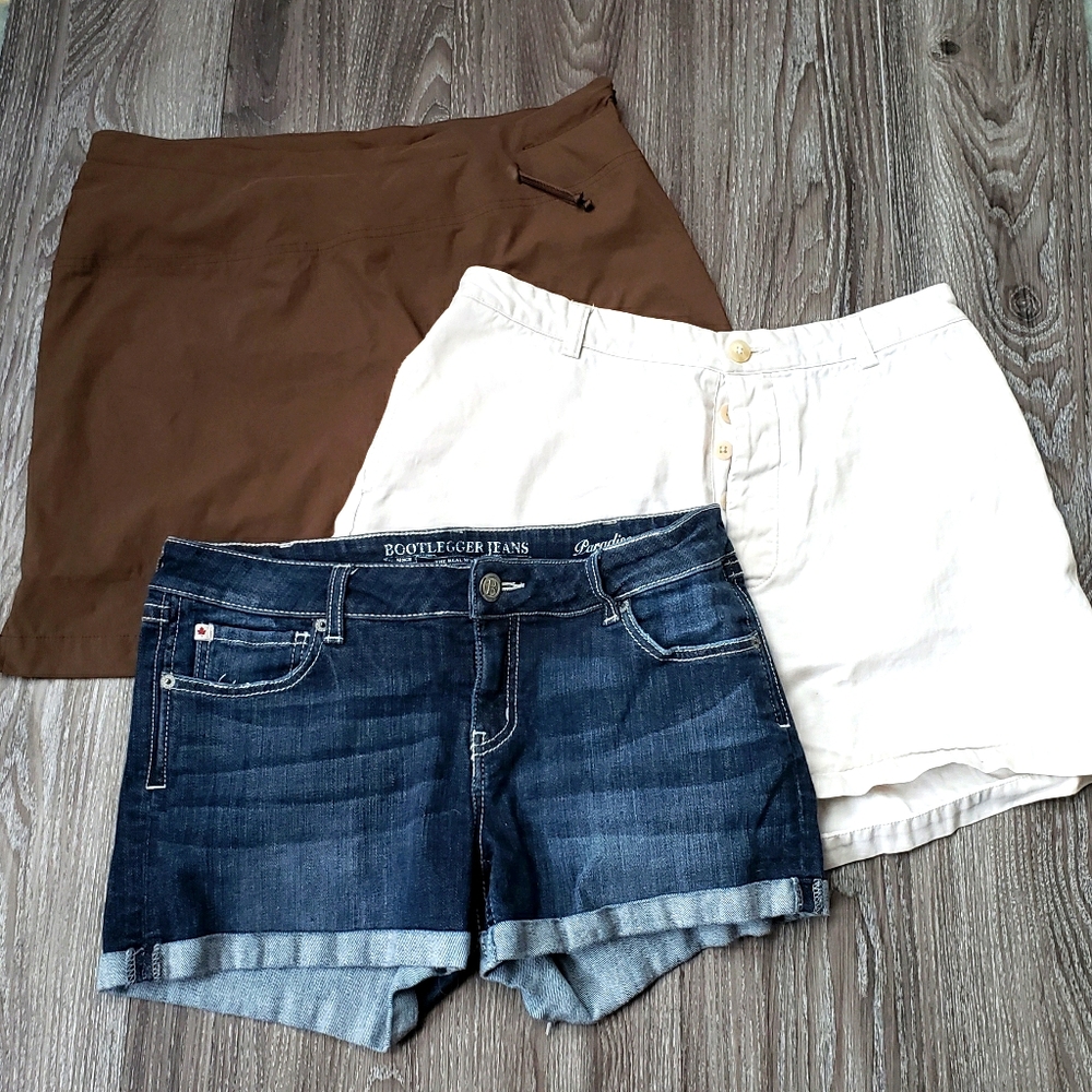 2 Shorts (14) and 1 skirt (L)